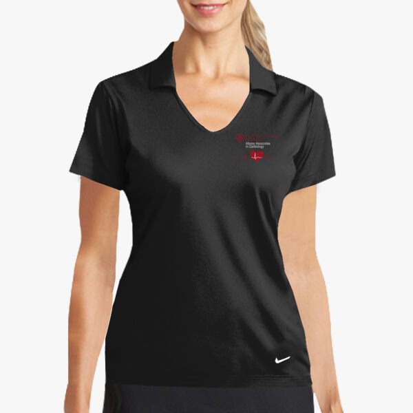 Cardiology - Ladies NIKE DRI FIT Vertical Mesh Polo Shirt Thumbnail
