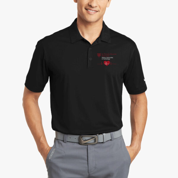 Cardiology - Mens NIKE DRI FIT Vertical Mesh Polo Shirt Thumbnail