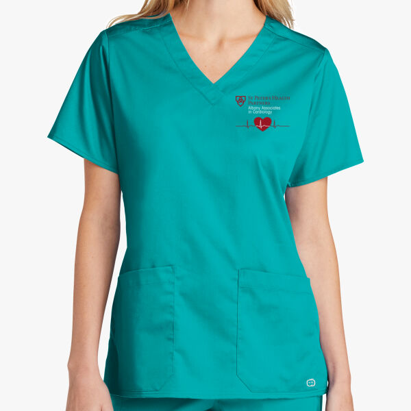 Cardiology - Ladies WorkFlex V Neck Top Thumbnail