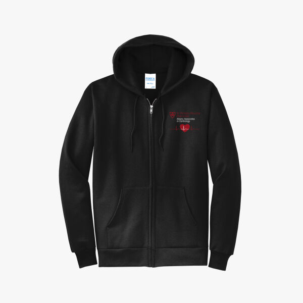Cardiology - Unisex Fleece Full Zip Hooded Sweatshirt Thumbnail