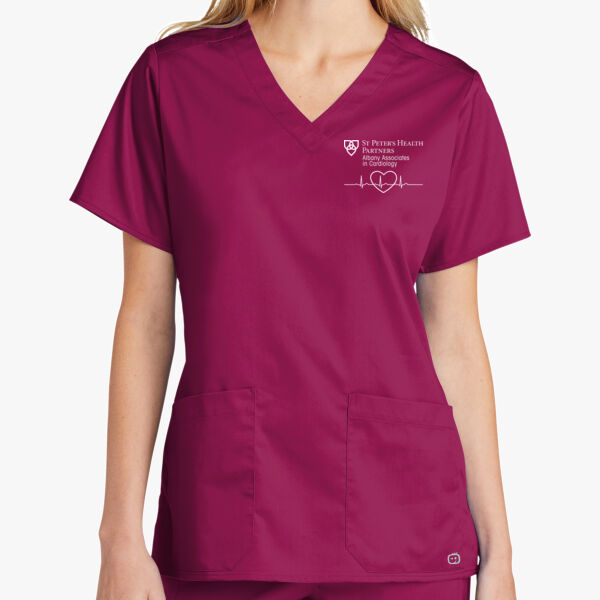 Cardiology - Ladies  WorkFlex V Neck Top Thumbnail